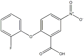 2-(2-fluorophenoxy)-5-nitrobenzoic acid 结构式