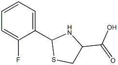 2-(2-fluorophenyl)-1,3-thiazolidine-4-carboxylic acid Structure