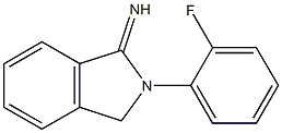 2-(2-fluorophenyl)-2,3-dihydro-1H-isoindol-1-imine Structure