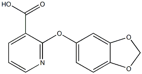 2-(2H-1,3-benzodioxol-5-yloxy)pyridine-3-carboxylic acid Structure