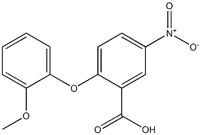 2-(2-methoxyphenoxy)-5-nitrobenzoic acid Structure