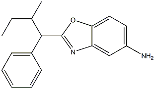 2-(2-methyl-1-phenylbutyl)-1,3-benzoxazol-5-amine,,结构式