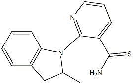 2-(2-methyl-2,3-dihydro-1H-indol-1-yl)pyridine-3-carbothioamide