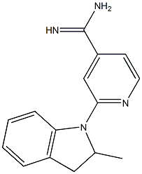  2-(2-methyl-2,3-dihydro-1H-indol-1-yl)pyridine-4-carboximidamide