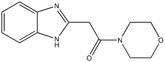 2-(2-morpholin-4-yl-2-oxoethyl)-1H-benzimidazole Struktur