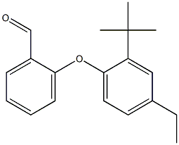 2-(2-tert-butyl-4-ethylphenoxy)benzaldehyde Struktur