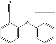 2-(2-tert-butylphenoxy)benzonitrile 化学構造式