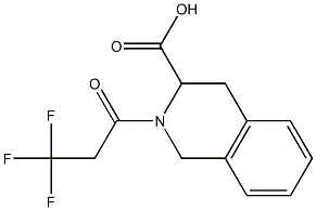 2-(3,3,3-trifluoropropanoyl)-1,2,3,4-tetrahydroisoquinoline-3-carboxylic acid Structure