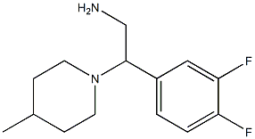 2-(3,4-difluorophenyl)-2-(4-methylpiperidin-1-yl)ethanamine