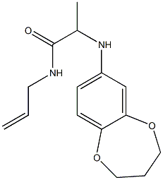  2-(3,4-dihydro-2H-1,5-benzodioxepin-7-ylamino)-N-(prop-2-en-1-yl)propanamide