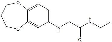 2-(3,4-dihydro-2H-1,5-benzodioxepin-7-ylamino)-N-ethylacetamide,,结构式