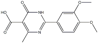 2-(3,4-dimethoxyphenyl)-4-methyl-6-oxo-1,6-dihydropyrimidine-5-carboxylic acid Structure