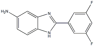 2-(3,5-difluorophenyl)-1H-benzimidazol-5-amine 结构式