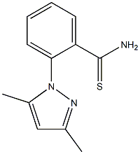 2-(3,5-dimethyl-1H-pyrazol-1-yl)benzene-1-carbothioamide,,结构式