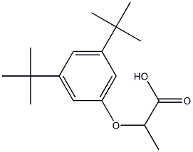 2-(3,5-di-tert-butylphenoxy)propanoic acid Struktur