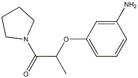 2-(3-aminophenoxy)-1-(pyrrolidin-1-yl)propan-1-one Structure