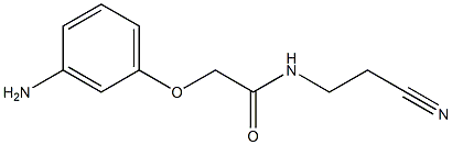 2-(3-aminophenoxy)-N-(2-cyanoethyl)acetamide Structure