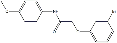 2-(3-bromophenoxy)-N-(4-methoxyphenyl)acetamide,,结构式