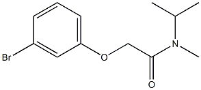 2-(3-bromophenoxy)-N-methyl-N-(propan-2-yl)acetamide 化学構造式