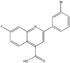  2-(3-bromophenyl)-7-fluoroquinoline-4-carboxylic acid