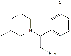 2-(3-chlorophenyl)-2-(3-methylpiperidin-1-yl)ethanamine|