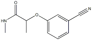 2-(3-cyanophenoxy)-N-methylpropanamide,,结构式