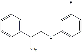 2-(3-fluorophenoxy)-1-(2-methylphenyl)ethanamine Struktur