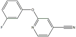 2-(3-fluorophenoxy)isonicotinonitrile Struktur