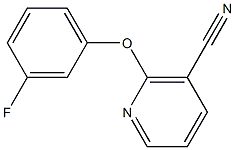 2-(3-fluorophenoxy)nicotinonitrile 结构式