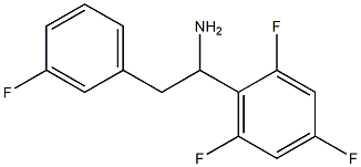 2-(3-fluorophenyl)-1-(2,4,6-trifluorophenyl)ethan-1-amine Structure