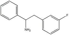 2-(3-fluorophenyl)-1-phenylethanamine 化学構造式