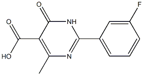 2-(3-fluorophenyl)-4-methyl-6-oxo-1,6-dihydropyrimidine-5-carboxylic acid|