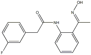  2-(3-fluorophenyl)-N-{2-[(1E)-N-hydroxyethanimidoyl]phenyl}acetamide