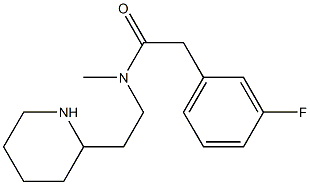 2-(3-fluorophenyl)-N-methyl-N-[2-(piperidin-2-yl)ethyl]acetamide|