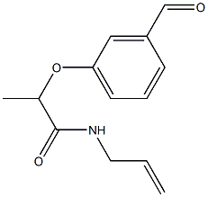 2-(3-formylphenoxy)-N-(prop-2-en-1-yl)propanamide Structure