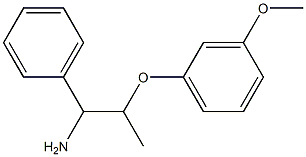 2-(3-methoxyphenoxy)-1-phenylpropan-1-amine Struktur