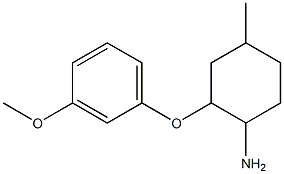 2-(3-methoxyphenoxy)-4-methylcyclohexanamine Struktur