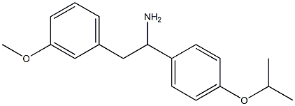 2-(3-methoxyphenyl)-1-[4-(propan-2-yloxy)phenyl]ethan-1-amine,,结构式