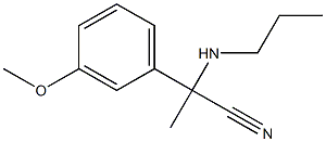 2-(3-methoxyphenyl)-2-(propylamino)propanenitrile Structure