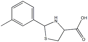 2-(3-methylphenyl)-1,3-thiazolidine-4-carboxylic acid|