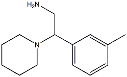 2-(3-methylphenyl)-2-piperidin-1-ylethanamine,,结构式