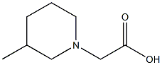 2-(3-methylpiperidin-1-yl)acetic acid,,结构式