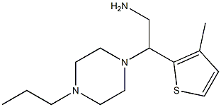 2-(3-methylthien-2-yl)-2-(4-propylpiperazin-1-yl)ethanamine,,结构式