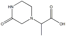 2-(3-oxopiperazin-1-yl)propanoic acid 化学構造式