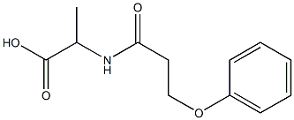 2-(3-phenoxypropanamido)propanoic acid Struktur