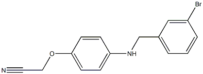 2-(4-{[(3-bromophenyl)methyl]amino}phenoxy)acetonitrile|