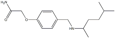 2-(4-{[(5-methylhexan-2-yl)amino]methyl}phenoxy)acetamide|