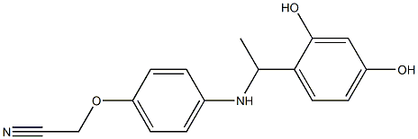 2-(4-{[1-(2,4-dihydroxyphenyl)ethyl]amino}phenoxy)acetonitrile