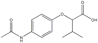  2-(4-acetamidophenoxy)-3-methylbutanoic acid