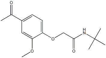 2-(4-acetyl-2-methoxyphenoxy)-N-(tert-butyl)acetamide Structure